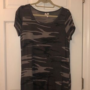 Camo t shirt dress